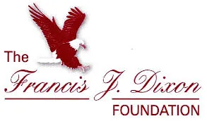 The Francis J. Dixon Foundation logo featuring a red eagle and elegant script.